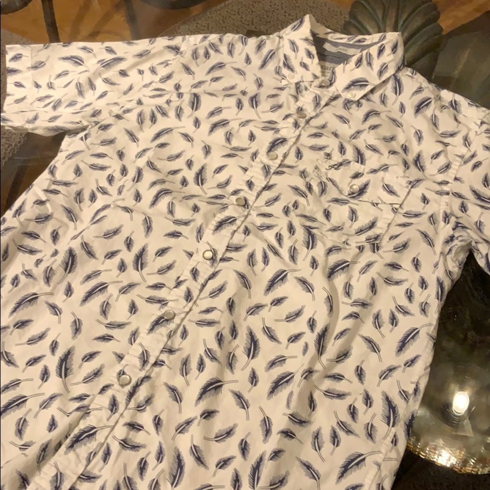Heritage slim fit snap button up shirt